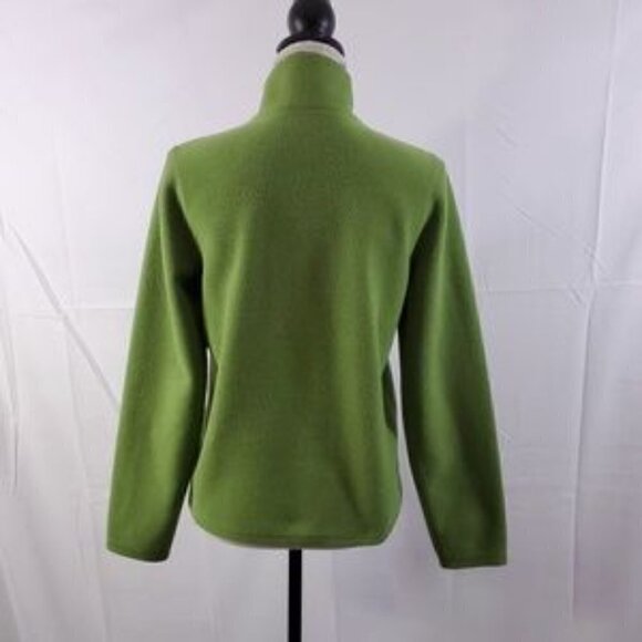 Eddie Bauer Women’s Green ¼ Zip Fleece Outdoor Sweater Pullover – Size Small - Picture 3 of 13